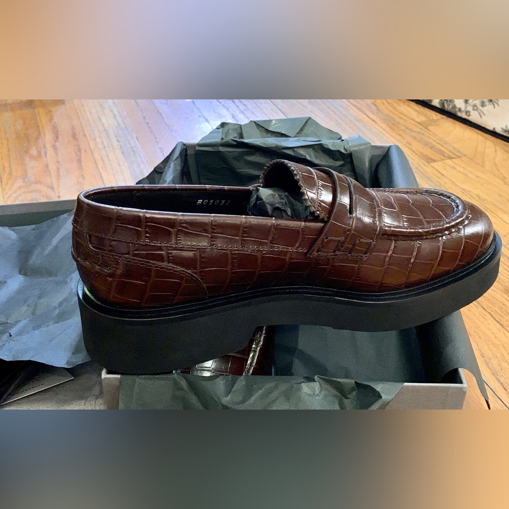BRAND NEW AQUATALIA
Marice Croc Embossed Loafers